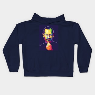 Steve Jobs Art Kids Hoodie